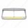 24 LED Rectangular Dual Headlight Bezel With Visor & GloLight - Amber LED/Clear Lens