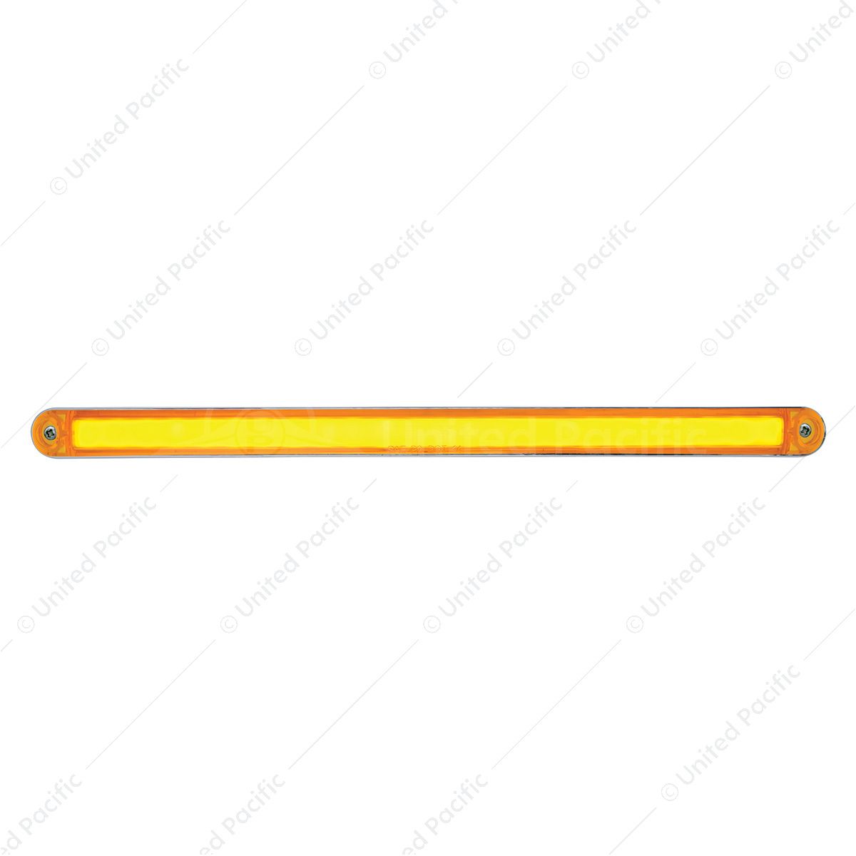 24 LED Dual Function 12" GloLight Bar With Bezel - Amber LED/Amber Lens
