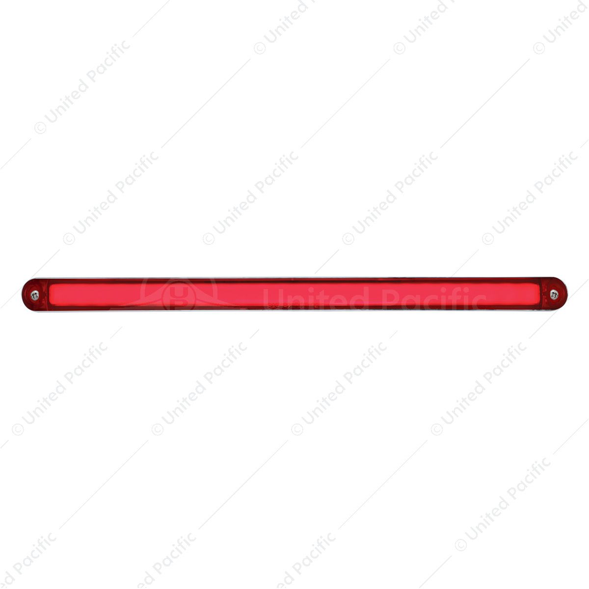 24 LED Dual Function 12" GloLight Bar With Bezel - Red LED/Red Lens