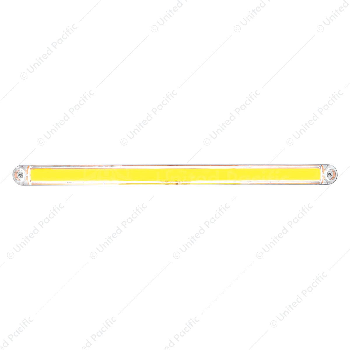 24 LED Dual Function 12" GloLight Bar With Bezel - Amber LED/Clear Lens