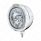 SS Classic Embossed Stripe Headlight H4 With Amber LED & Dual Mode LED Signal -Clear Lens