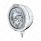 SS Classic Embossed Stripe Headlight H4 With White LED & Dual Mode LED Signal -Clear Lens
