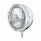 Stainless Steel Bullet Embossed Stripe Headlight 5 LED Bulb & Dual Mode LED Signal - Clear Lens