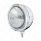 Stainless Steel Bullet Embossed Stripe Headlight H6024 & Dual Mode LED Signal - Clear Lens