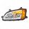 Chrome Projection Headlight With LED Turn Signal & Position Light For 2008-2017 Kenworth T660 - Driv