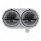 Headlight Assembly With 304 SS Housing & LED Headlights With Black Inner Bar For Peterbilt 359 - Pas