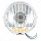 Chrome 5-3/4" Motorcycle Headlight H4 Bulb With 5 Amber LED - Side Mount