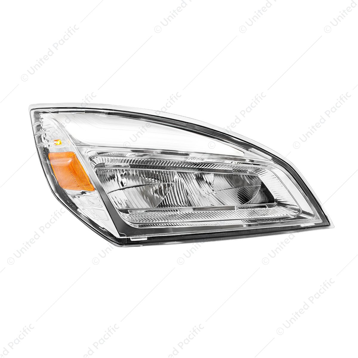 High Power Chrome LED Headlight For 2018-2024 Freightliner Cascadia-Passenger