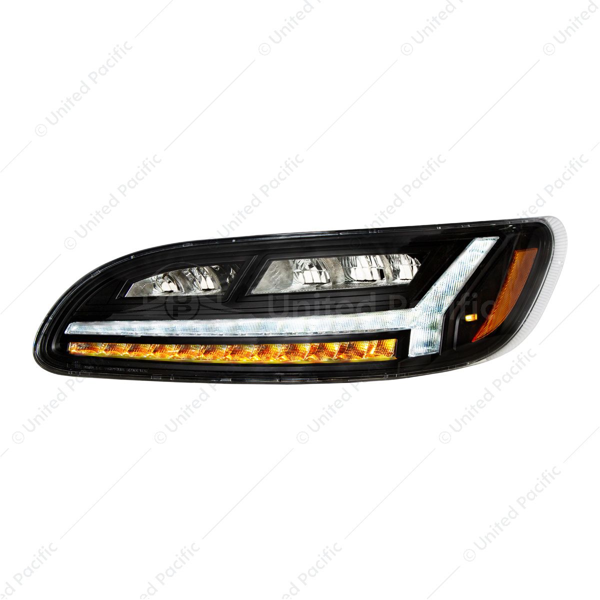 Blackout 6 LED Headlight For Peterbilt 386 (2006-2016) & 387 (2000-2011)- Driver