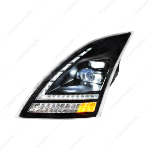 Full LED Headlight  With Switchable Sequential Turn Signal. 2018-2024 Volvo VNL