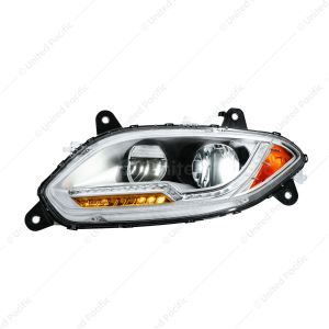 13 LED Headlight With Dual Color Light Bar For 2018-2026 International LT