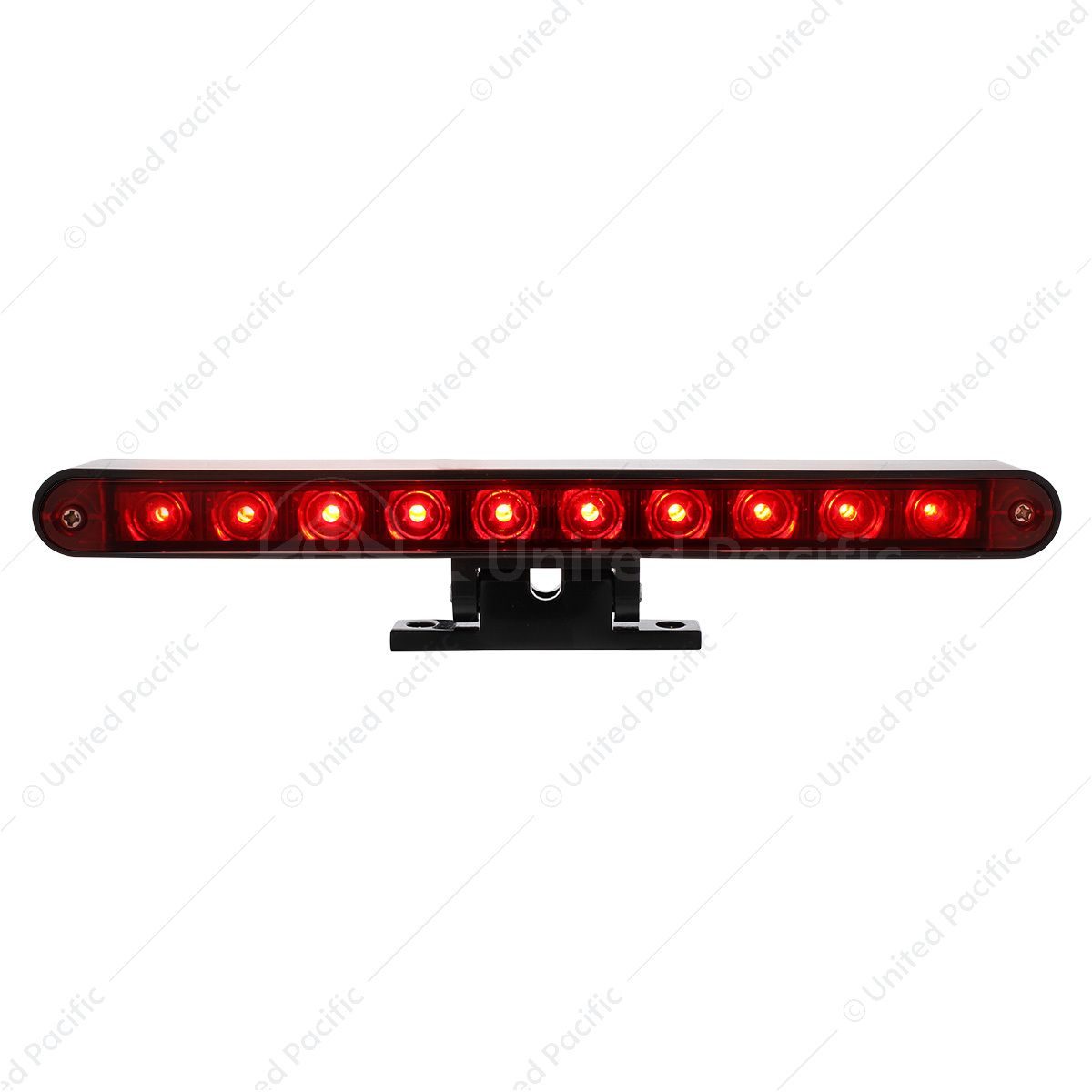 10 LED Dual Function 3rd Brake Light With Black Swivel Pedestal Base - Red LED/Red Lens