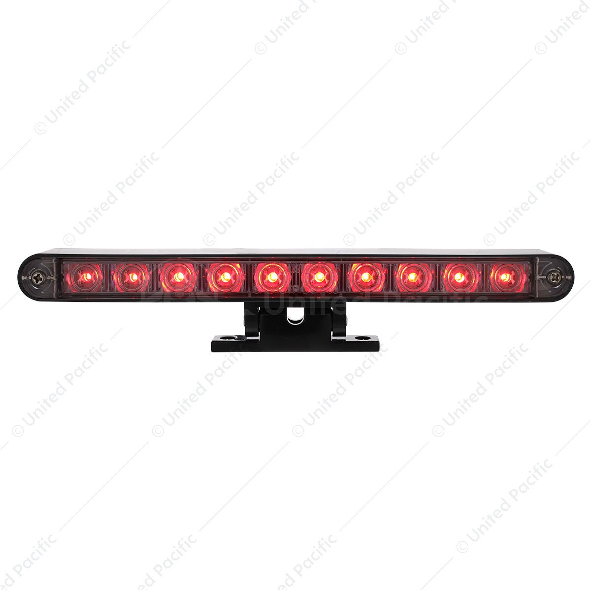 10 LED Dual Function 3rd Brake Light With Black Swivel Pedestal Base - Red LED/Clear Lens