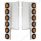FL SS Front Air Cleaner Bracket W/12X 9 LED 2" Lights -Amber LED & Lens (Pair)