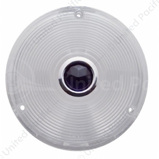 Deep Dish Light Lens With Blue Dot - Clear Lens