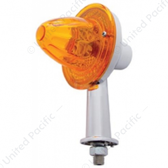 2-1/8" Arm Crystal Watermelon Honda Light With Single Contact - Amber Lens