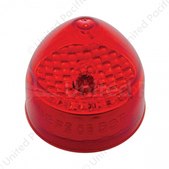 2" Beehive Crystal Light (Clearance/Marker) - Red Lens