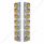 SS Front Air Cleaner Bracket With 14X 9 Amber LED 2" Reflector Lights & Visors For KW Trucks-Amber L