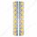 SS Front Air Cleaner Bracket With 16X 9 LED 2" Reflector Lights & Bezels For Peterbilt-Amber LED & L