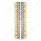 SS Front Air Cleaner Bracket With 16X 9 LED 2" Beehive Lights & Bezels For Peterbilt-Amber LED & Len