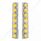SS Front Air Cleaner Bracket With 14X 9 Amber LED 2" Reflector Lights & Bezel For KW Trucks -Amber L
