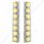 SS Front Air Cleaner Bracket With 14X 9 Amber LED 2" Beehive Lights & Bezels For KW Trucks -Clear Le