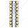 SS Front Air Cleaner Bracket With 16X 9 LED 2" Reflector Lights For Peterbilt-Amber LED/Clear Lens