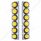 SS Front Air Cleaner Bracket With 12X 9 LED 2" Reflector Lights For Peterbilt-Amber LED & Lens