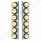SS Front Air Cleaner Bracket With 12X 9 LED 2" Reflector Lights For Peterbilt-Amber LED/Clear Lens