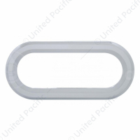 Chrome Twist-On Light Bezel For 6" Oval Light Grommet