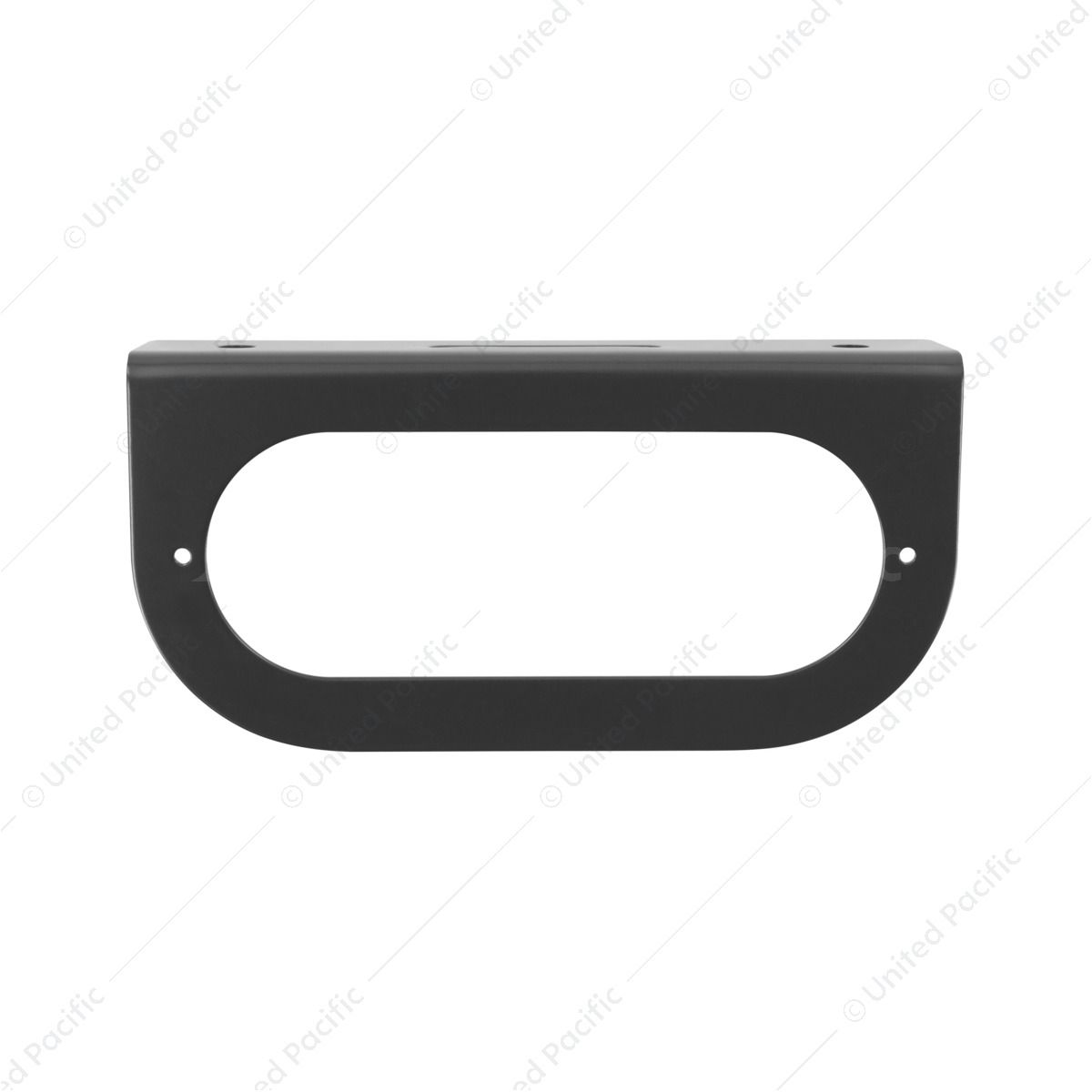 Oval Black Light Bracket With Flange - 1 Hole