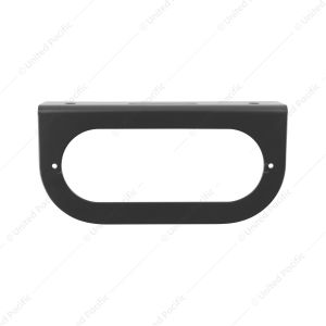 Oval Black Light Bracket With Flange - 1 Hole