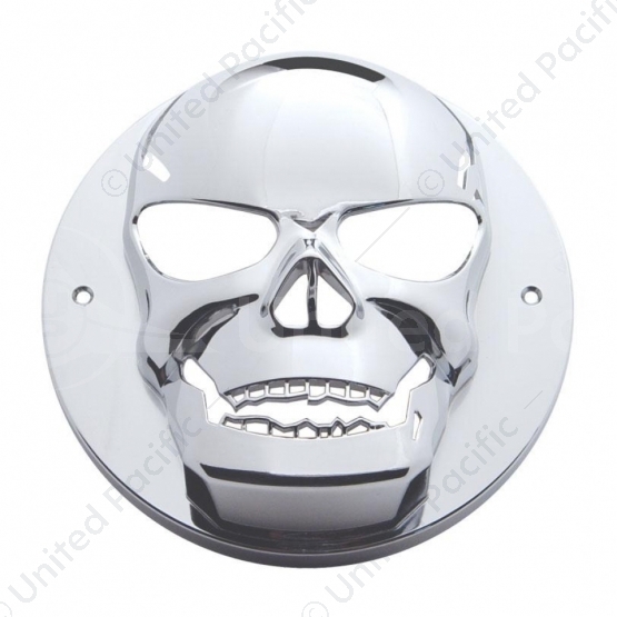 Chrome Plastic Skull Bezel For 2.5" Light Grommet