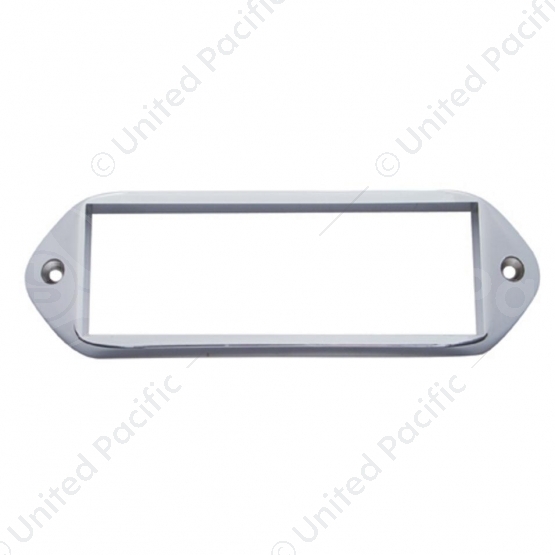Chrome Plastic Bezel For 5-7/8” X 2” Rectangular Light
