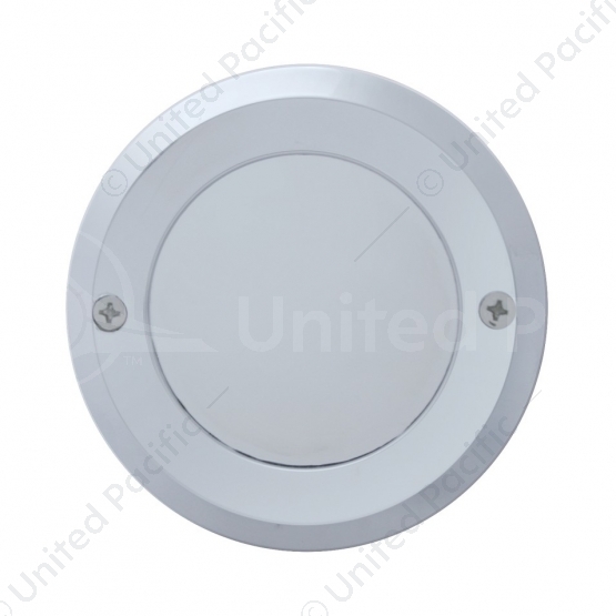 2" Chrome Plastic Mirror Light Bezel Without Visor