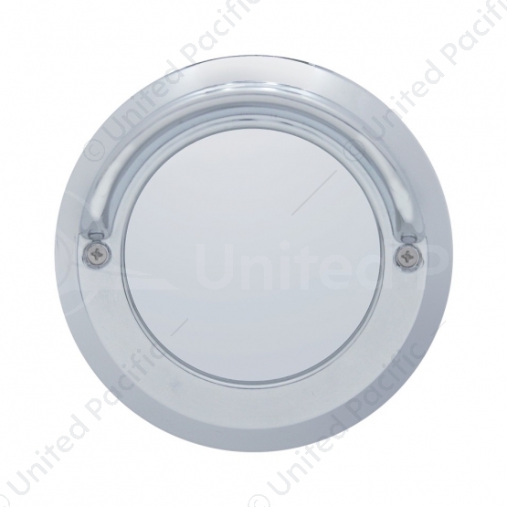 2'' Chrome Plastic Mirror Light Bezel With Visor