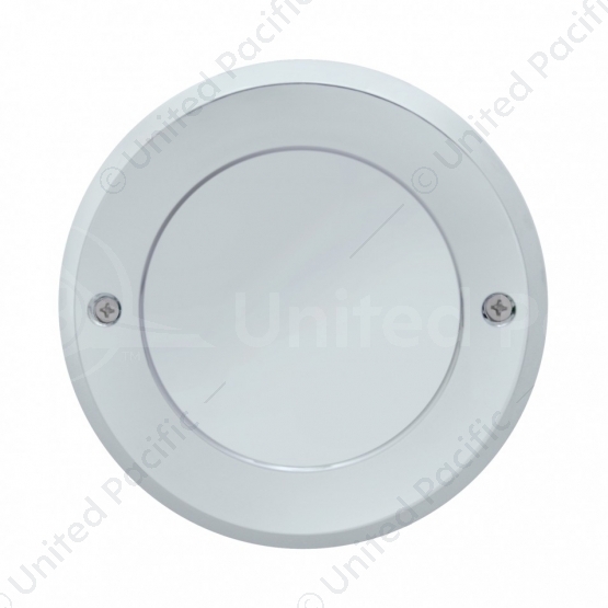 Chrome Plastic 2.5" Light Bezel With Mirror Lens