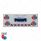 SS Rear Center Panel With 4X 19 LED 4" & 6X 7 LED 2" Double Fury Lights & Visors-Red & Blue LED