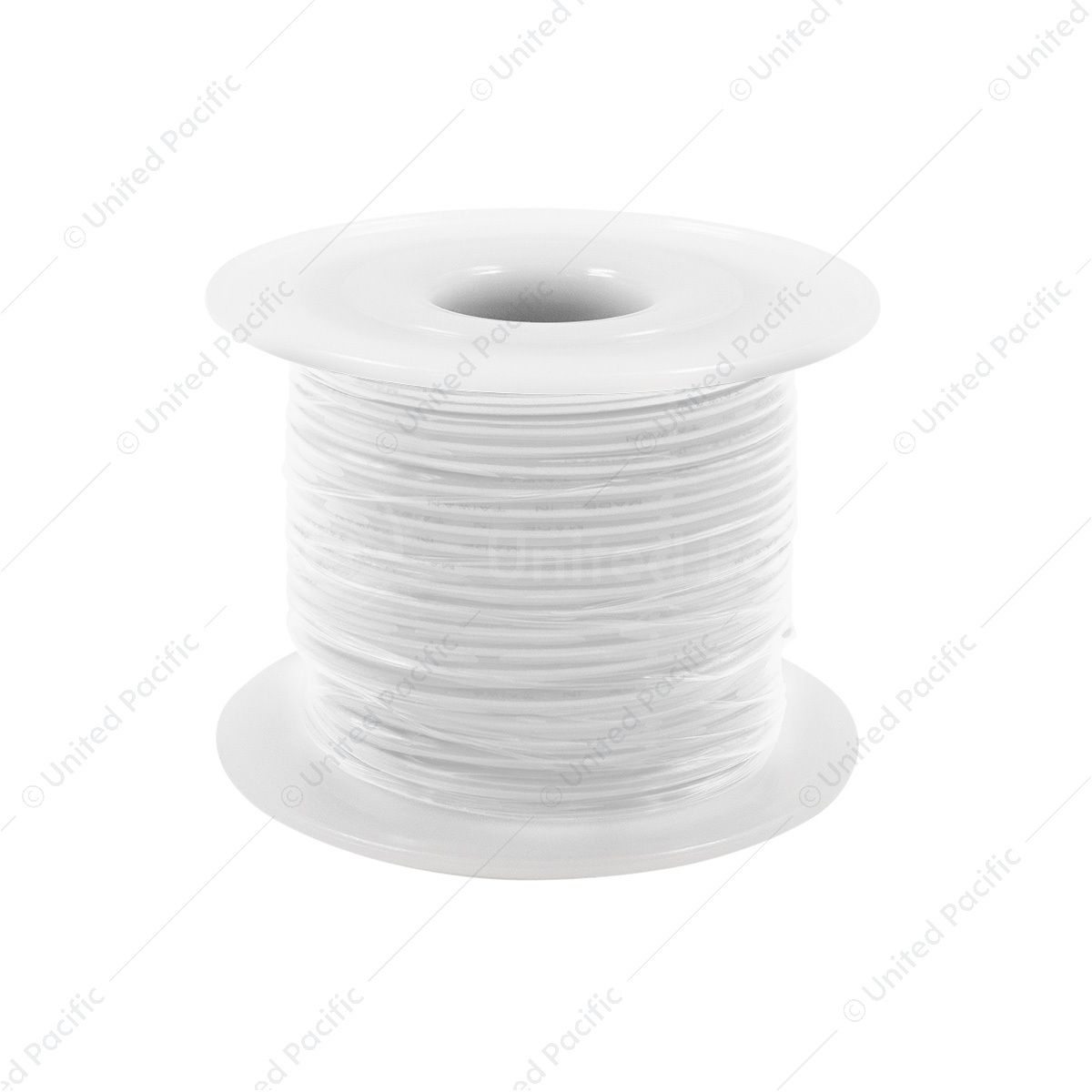100 Ft. 16 AWG Long Primary Wire Roll - White