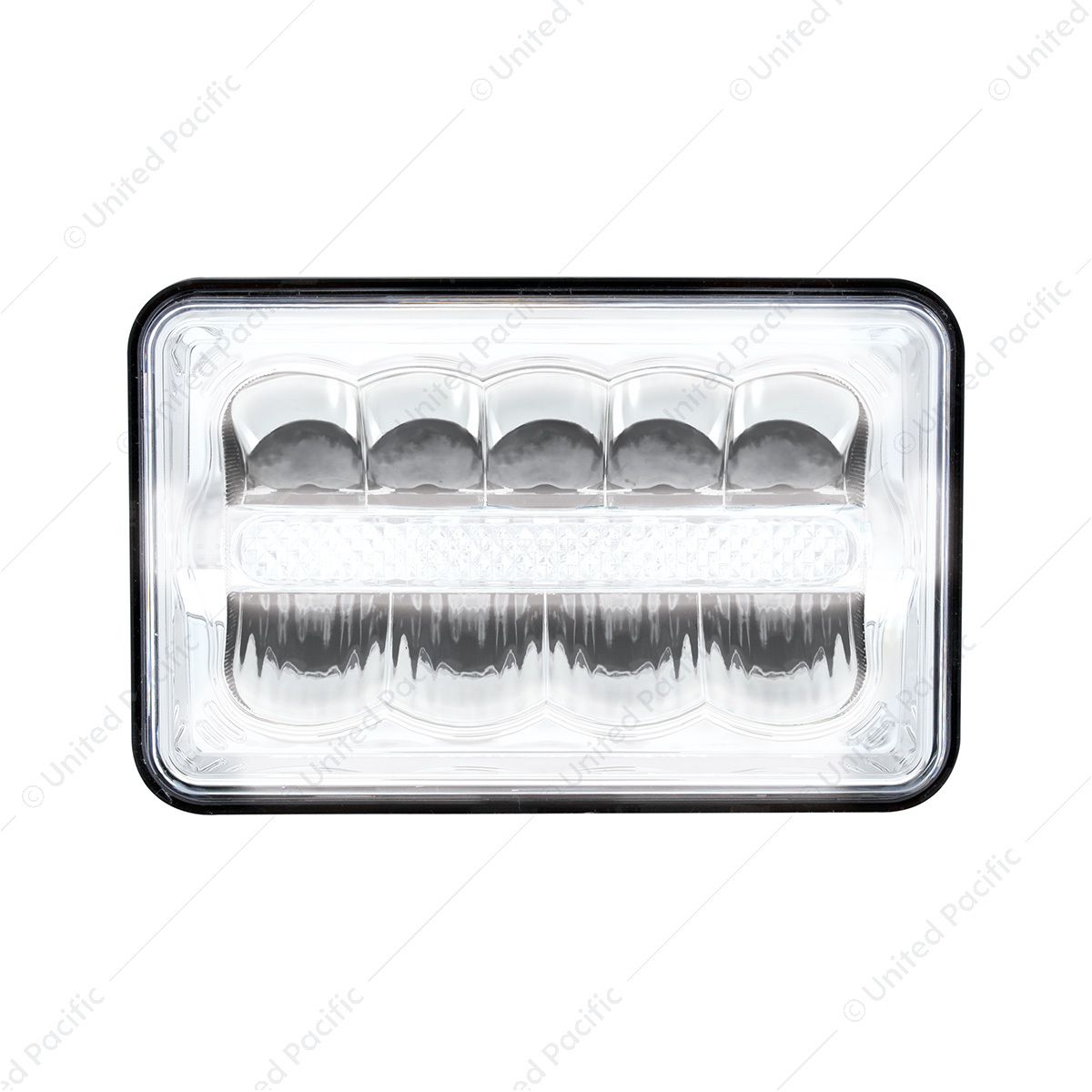 ULTRALIT - 9 High Power LED 4" X 6" Rectangular Light With White Position Light Bar