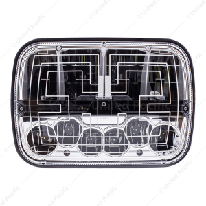 ULTRALIT - Heated 5" X 7" LED Headlight With Polycarbonate Lens & Housing