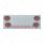 SS Rear Center Panel With 4X Red LED 4" Light & 6X Red LED 2" Light & Bezel (No LP Holes)-Clear Lens