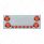 SS Rear CP With 4X 7 LED 4" Reflector Lights & 6X 9 LED 2" Lights & Visors (No LP Holes)-Red LED & L