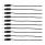 6" Single Lead Wire With .180 Bullet Termination & Stripped End - Black (10 Pcs)