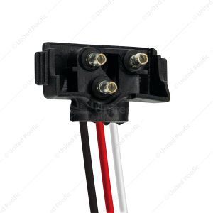 3 Wire Pigtail With 3 Prong Right Angle Plug - 12" Lead