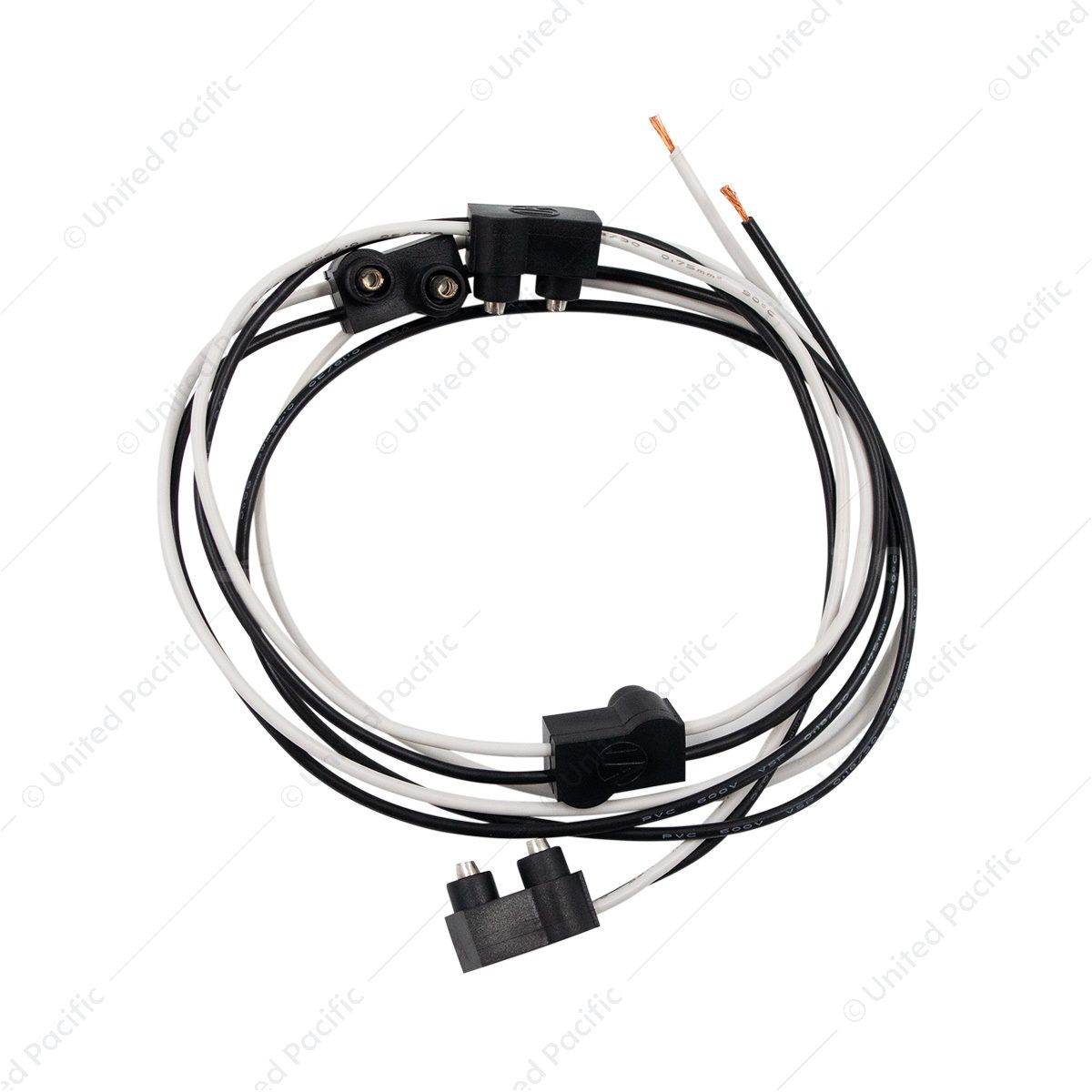 2 Prong Plug Wiring Harness With 4 Plugs & 7" Lead