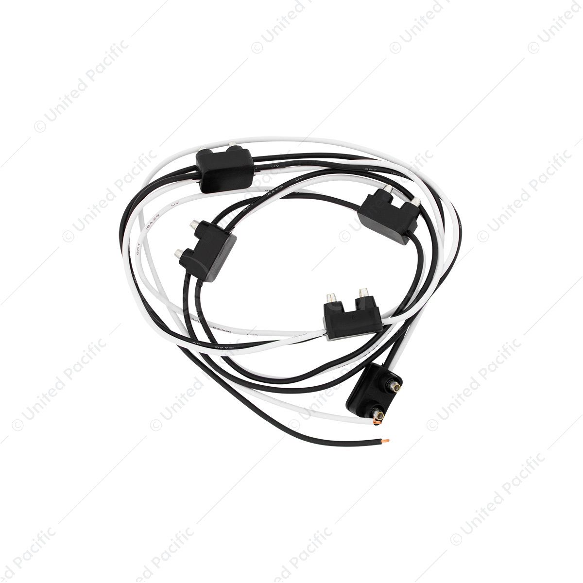2 Prong Plug Wiring Harness With 5 Plugs & 7" Lead (Bulk)
