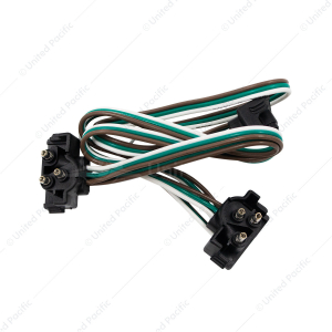 3 Prong Right Angle Plug Wiring Harness With 3 Plugs - 12" Lead