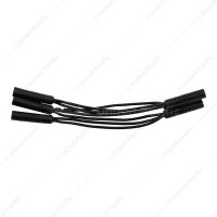 0.180" Female Plug Wire Harness With 6 Plugs - 3-7/8" Lead (Bulk)