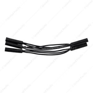 0.180" Female Plug Wire Harness With 6 Plugs - 3-7/8" Lead (Bulk)